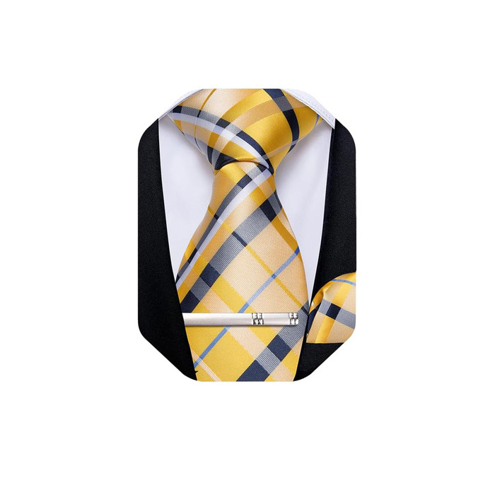 Краватка DiBanGu з шовку, візерунок пає, квітковий принт, комплект: краватка, нагрудна хустинка, краваткова застібка, манжетні кнопки, класичний стиль для весілля та свят