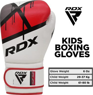 Боксерські рукавички для дітей RDX Junior, Maya Hide, вентильована долоня, для спарингу, кікбоксингу, ММА, 6OZ, зелені