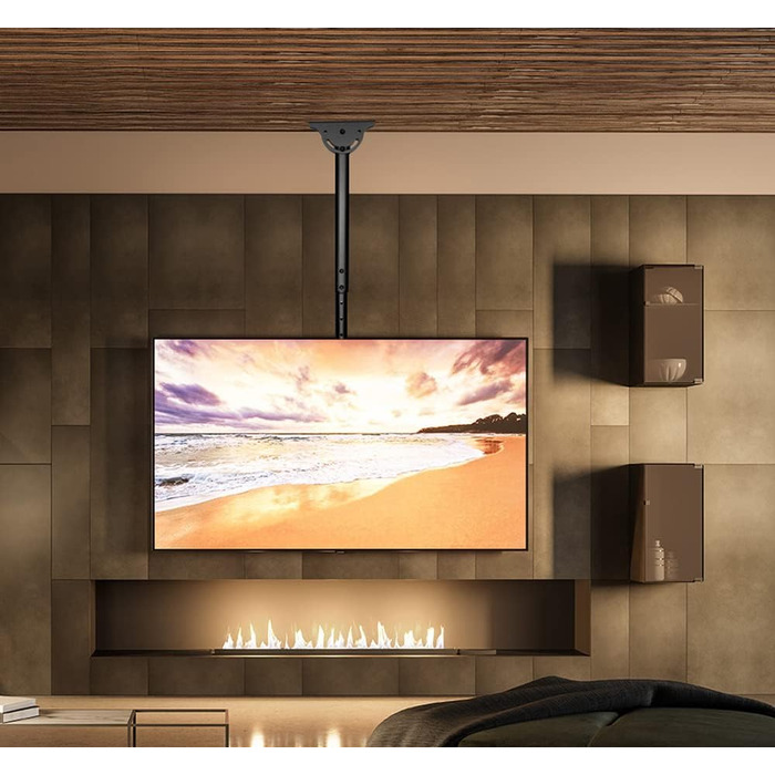 Телескопічний універсальний стельовий кронштейн Techly ICA-CPLB-944S для LED/LCD телевізорів 32
