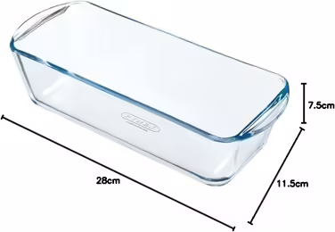 Pyrex Classic Bake and Enjoy Glass Casserole Dish, 28 cm, 1.5 l, clear (2 pieces)
