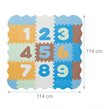 Relaxdays Number Puzzle Mat with Border
