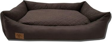 Odolplusz XXL - Dog Bed for Large Dogs - Dog Cushion - Dog Sofa with Reversible Cushion | Removable and Washable Cover [ 100x70cm, Brown ]