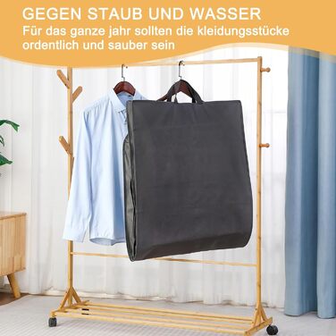 Чохли для одягу 2 шт. - мішки для зберігання одягу, 108x60x15 см, чорні мішки для одягу з блискавкою, захист від пилу та вологи для вечірніх та весільних суконь