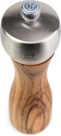 Мельниця для солі Peugeot Fidji 15 см, графіт, ручна, з регулюванням ступеня помолу, з PEFC-сертифікованого дерева