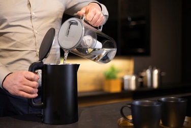 Скляний фільтр-глечик Wessper D2 BOROSILICATE 3л, сірий + 10 фільтрів
