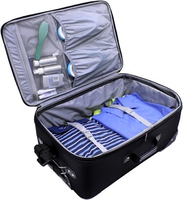 Набір валіз U.S. Traveler New Yorker (4 шт) – червоний, легкий, м'який, розширюваний