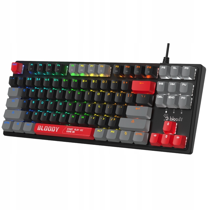 Ігрова механічна клавіатура Bloody S310N TKL RGB Red 1ms