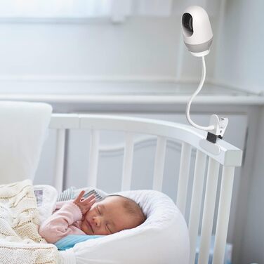 Кріплення для дитячого монітора Holaca, сумісне з Nooie Babyphone та камерами Nooie 2K, Wi-Fi (білий)