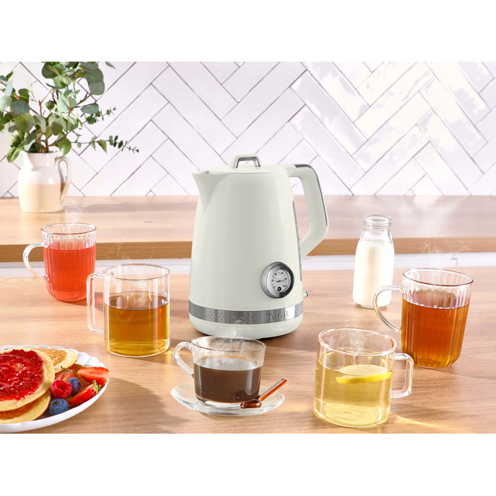 Електричний чайник Tefal KO355AE0, 2400 Вт, 1,7 л, бежевий