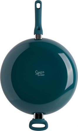 Набір кухонного посуду Spice by Tia Mowry (10 предметів) з керамічним покриттям, антипригарний, блакитно-зелений, Trace of Paradise