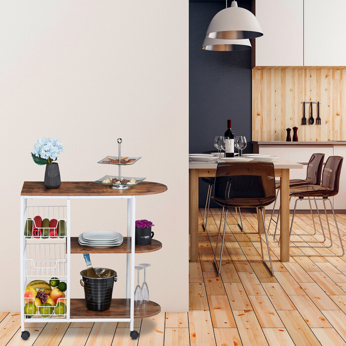 Relaxdays Industrial Serving Trolley