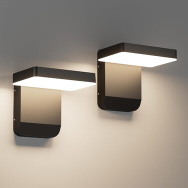 Зовнішнє LED-світильник K-Bright з датчиком руху, водонепроникний IP65, для балкона та саду, темно-сірий