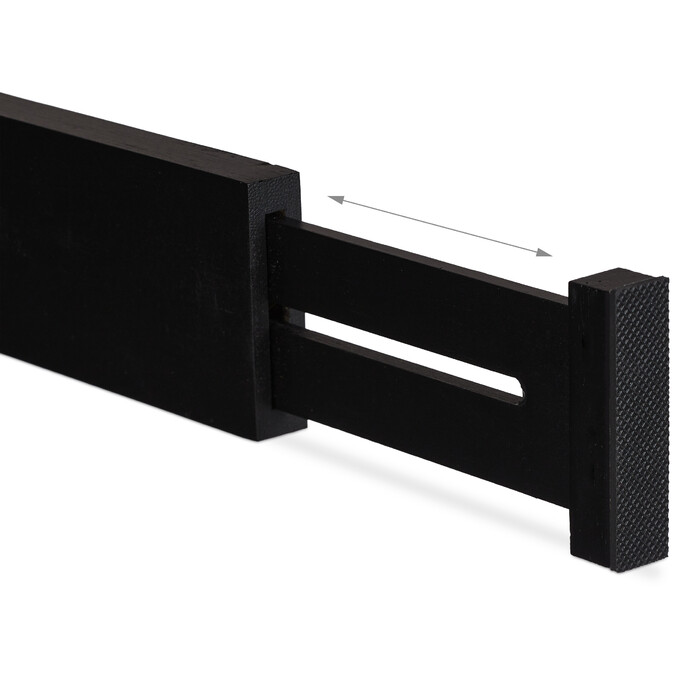 Relaxdays 4-Piece Drawer Dividers in Black