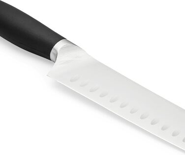 Ніж кухонний Grossman Santoku 29 см з нержавіючої сталі, ергономічна ручка