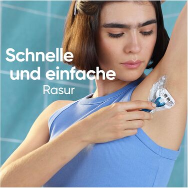 Смінні леза для жіночої бритви Gillette Venus Smooth, оригінальні, сині, 16 шт в упаковці