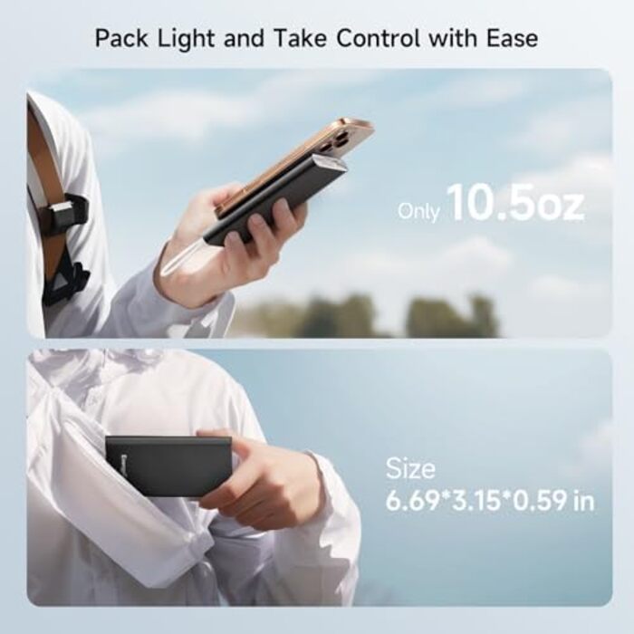 Power Bank Pilot 4GS 12000mAh Чорний: портативний зарядний пристрій для iPhone, Samsung, Huawei та інших пристроїв