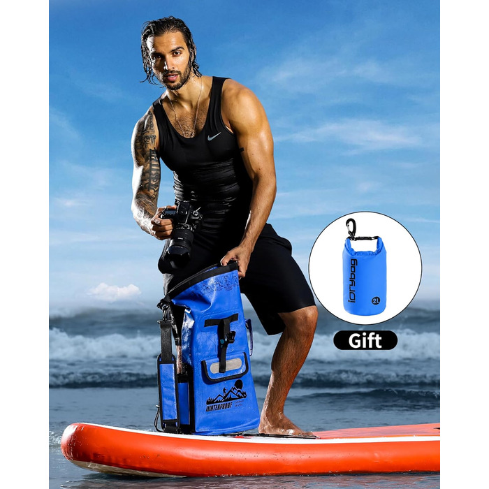 IDRYBAG Dry Bag Floating Waterproof Backpack 20L/30L/40L, Dry Bag Waterproof Backpack Shape, Dry Bag Kayak Waterproof Bag
