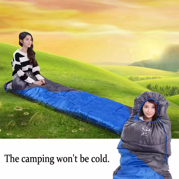 Camping Sleeping Bag, 4 Seasons, Waterproof, Outdoor Hiking, Backpacking, Travel Sleeping Bag, Portable Mummy Sleeping Bags for Adults, Kids