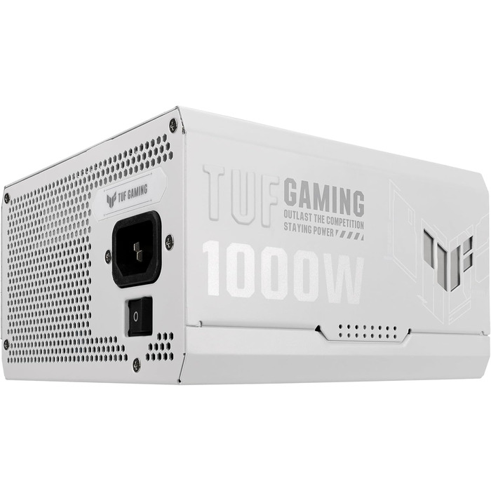 Блок живлення ASUS TUF Gaming 1000W Gold, білий, сертифікація 80 PLUS Gold