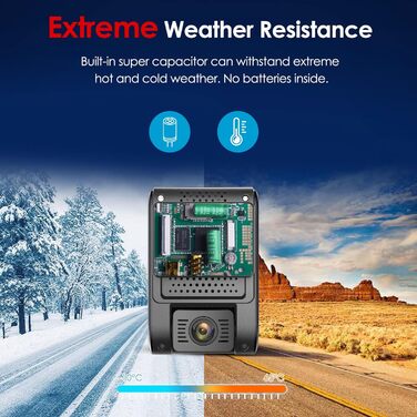 VIOFO A119 V3: відеореєстратор 2K 60fps з GPS, паркувальний режим, HDR, нічне бачення, 140° кут огляду, IMX355 сенсор