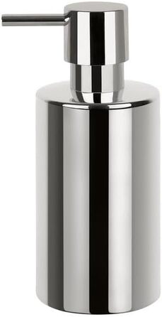 Дозатор мила Spirella | Керамічний | 300 мл | Сріблястий | Довговічний та міцний | 7x7x16 см