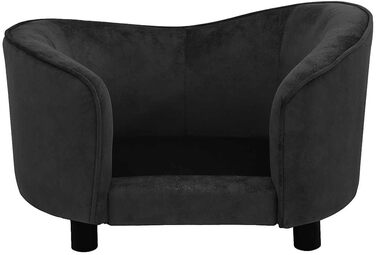 Софа для собак VidaXL, чорна, 69x49x40 см, м'яке ліжко для собак та котів