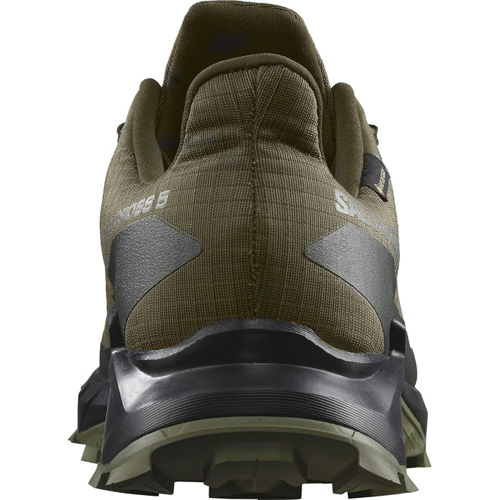 Чоловічі трейлові кросівки Salomon Alphacross 5 Gore-Tex (46 2/3 EU, Olive Night Black Deep Lichen Green)