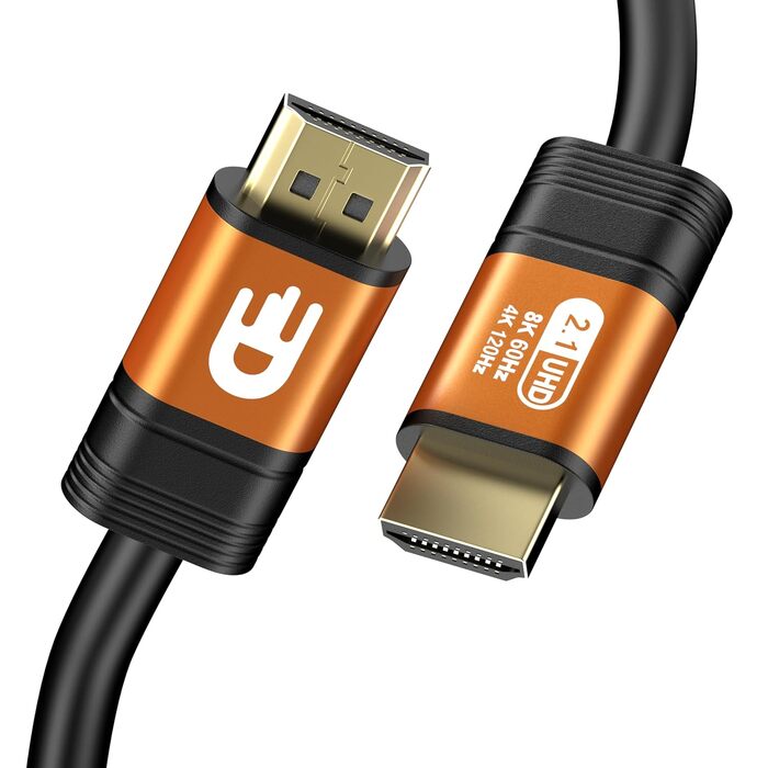 HDMI кабель Drivv Premium 2.1 (5 метрів) – 8K@60Hz, 4K@120Hz, eARC, HDR10, PS5, Xbox Series X
