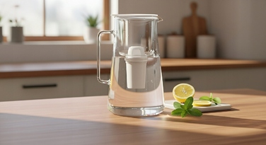 Скляний фільтр-глечик Aquafloow ClassGlass White + 11 фільтрів Class