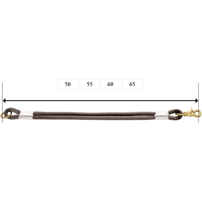 Нашийник для собак HUNTER Sansibar Rantum Halsung, сірий, розмір M-L, сучасний, морський стиль