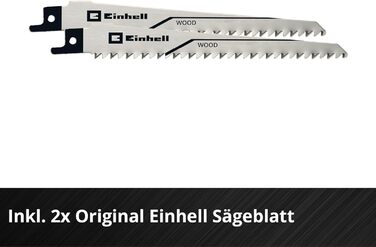 Einhell Cordless Pruning Saw GE-GS 18/150 Li-Solo Power X-Change (18V, 100 mm max. cutting depth, 20 mm stroke height, removable branch support, incl. 2x saw blade, without battery)