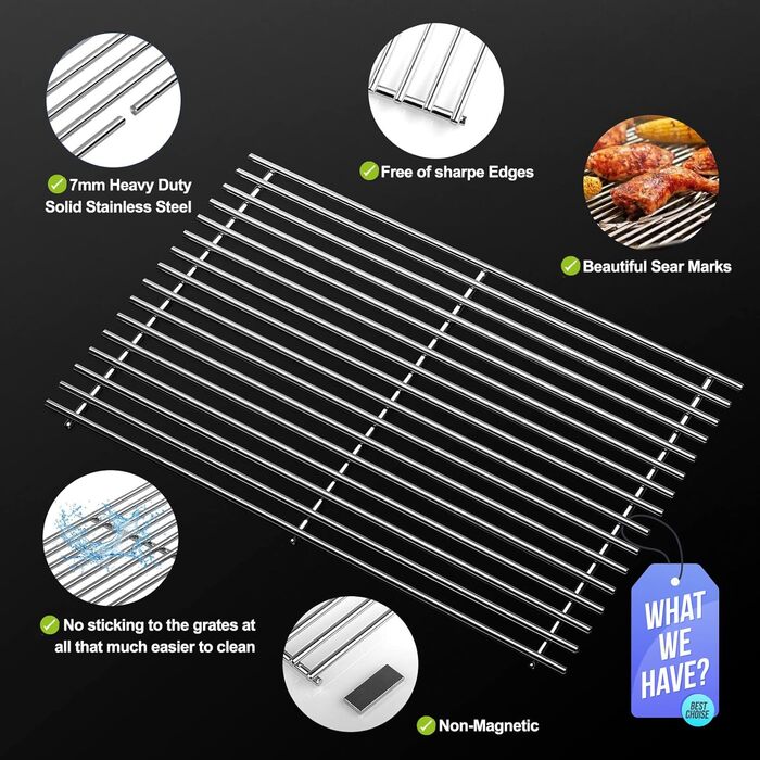 Чавунні решітки для гриля Weber Spirit 300 серії (310 E310, 320 S310 S320) - замінні частини, нержавіюча сталь