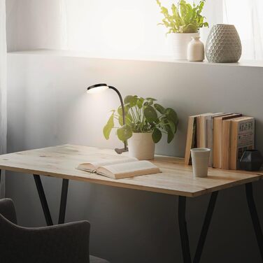 LED лампа BRILONER з сенсорним керуванням, регульована яскравість, поворотна, для дому, офісу, читання, 32,5x13x40 см, чорна