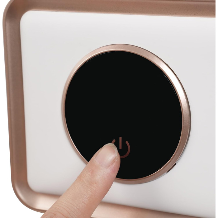 Тримач для зубних щіток з УФ-дезінфекцією, автоматичний диспенсер пасти, сенсорний екран (білий)