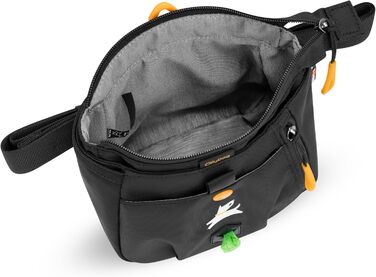 ОлліДог Backcountry Tagestasche - сумка для ласощів та відходів для собак, з кліпсою на пояс, Raven S'25