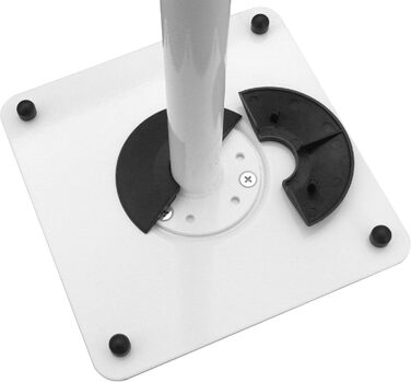 Металеві підставки для колонок (2 шт) - регульовані, з кабельною організацією, білий, модель BS16W