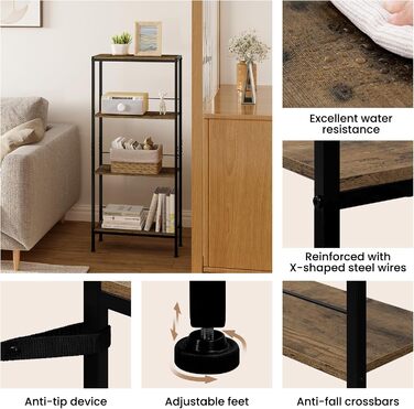 WOLTU 4-Tier Corner Shelf