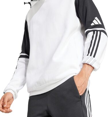 Чоловіча спортивна толстовка з капюшоном Adidas Squadra 25, біла, розмір XL