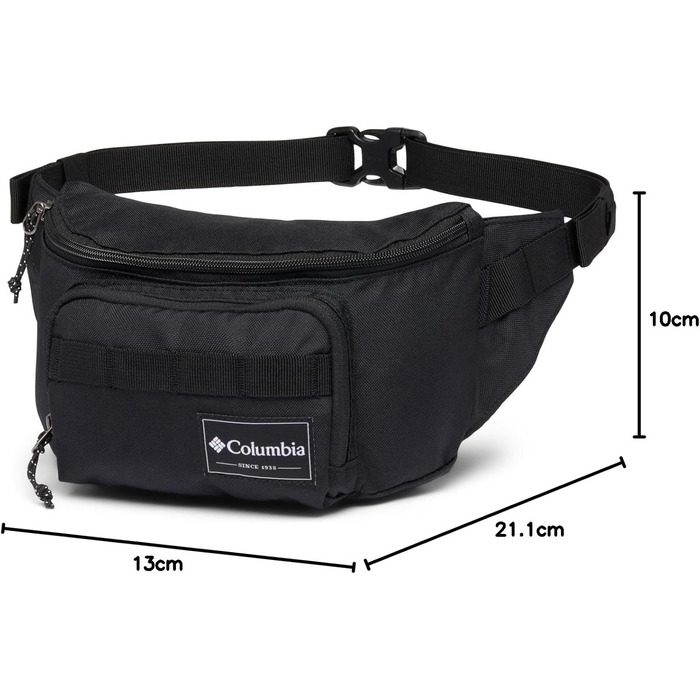 Сумка на пояс Columbia Zigzag 2, чорна, універсальний розмір