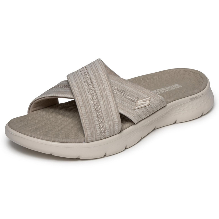 Сандалі жіночі Skechers Go Walk Flex Impressed коричневі (38 EU) - зручні для ходьби