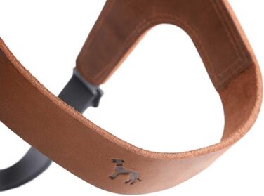Нашийник для собак HUNTER DIMARO, м'яка та міцна шкіра, регульований, для цуценят та собак, розмір M, колір cognac