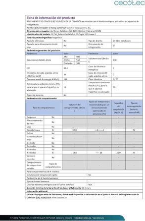 Міні-холодильник Cecotec Bolero CoolMarket TT Origin 110 110л зелений – ретро дизайн, LED-підсвітка, клас E