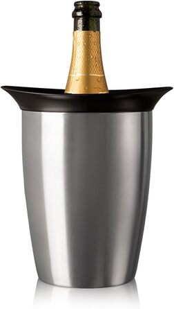 Охолоджувач для шампанського Vacu Vin Elegant - нержавіюча сталь, для шампанського, просекко та винних пляшок, стандартний розмір