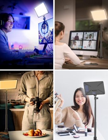 ULANZI K20 Key Light: LED панель для відеозйомки з дистанційним керуванням, 600 люмен, 10W, 2500K-9000K, для YouTube/Live Streaming