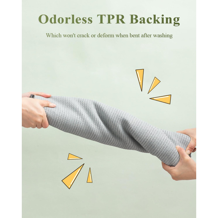 Килимок для дому чорного кольору 50 x 80 см, вологостійкий, антиковзаючий. Підходить для входу, коридору, саду, дому, тварин.