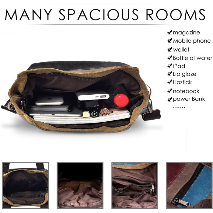 Сумка жіноча CHEREEKI Canvas багатокольорові смуги через плече, велика шопер-сумка для покупок, повсякденна сумка-хобо