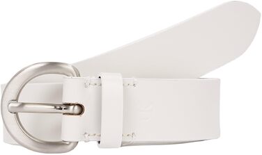 Ремінь жіночий Calvin Klein Classic з пряжкою, шкіра, 95 см, сірий (Vapor White)