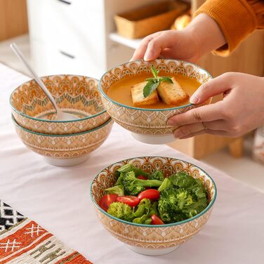 Сервіз столовий порцеляновий Vancasso MANDALA 32 елементи, для 8 осіб, богемський стиль, ручна робота