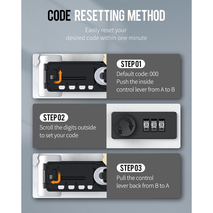 Шкафчик для ключів Uniclife на 60 позицій з комбінацією та ключовим замком, цифровий, з регульованими полицями (20 ключів, білий)