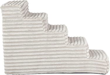 Сходинка для собак та котів Boutique Zoo | 50 см | 3 сходинки | М'який велюр | Сірий колір